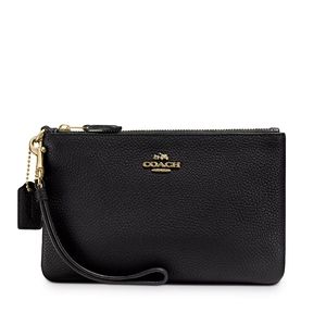 Leather small wristlet